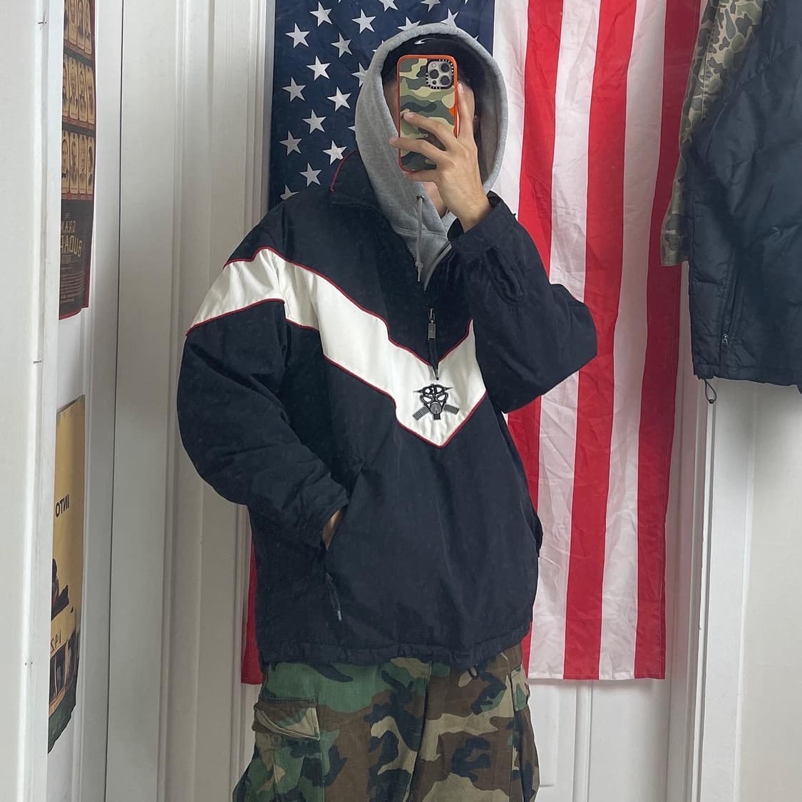 킬러루프 올드스쿨 웜업자켓 빈티지 패딩점퍼 힙합 상품이미지1