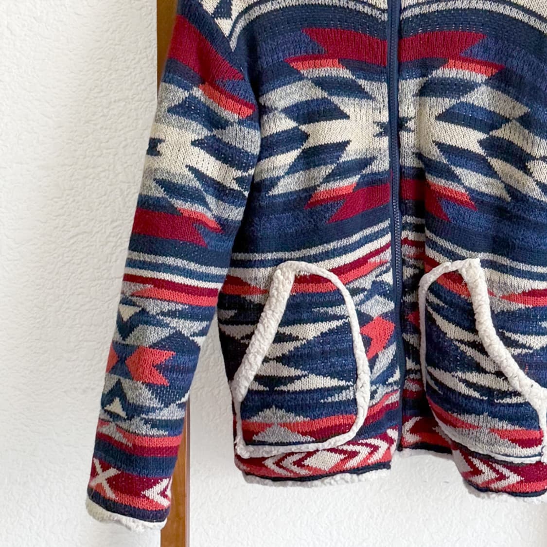 윈터 네이티브 보아 후드집업 상품이미지5