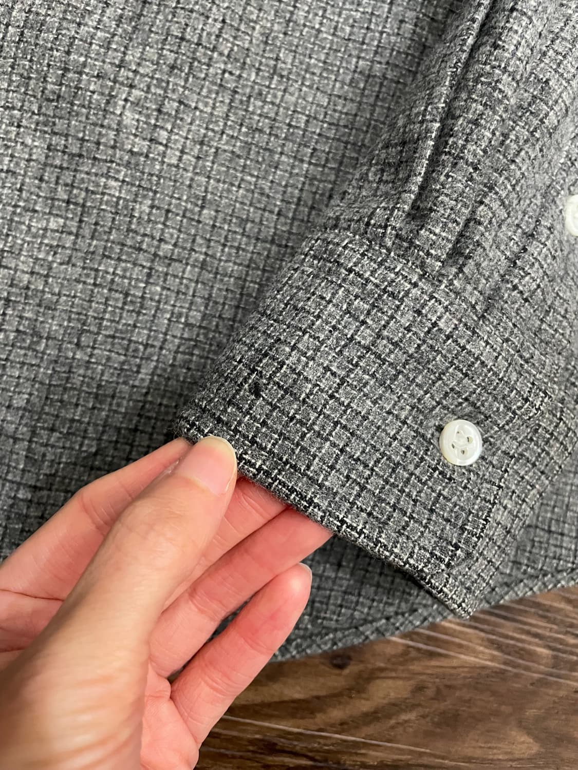 폴로 랄프로렌 울 체크 셔츠 그레이 상품이미지6