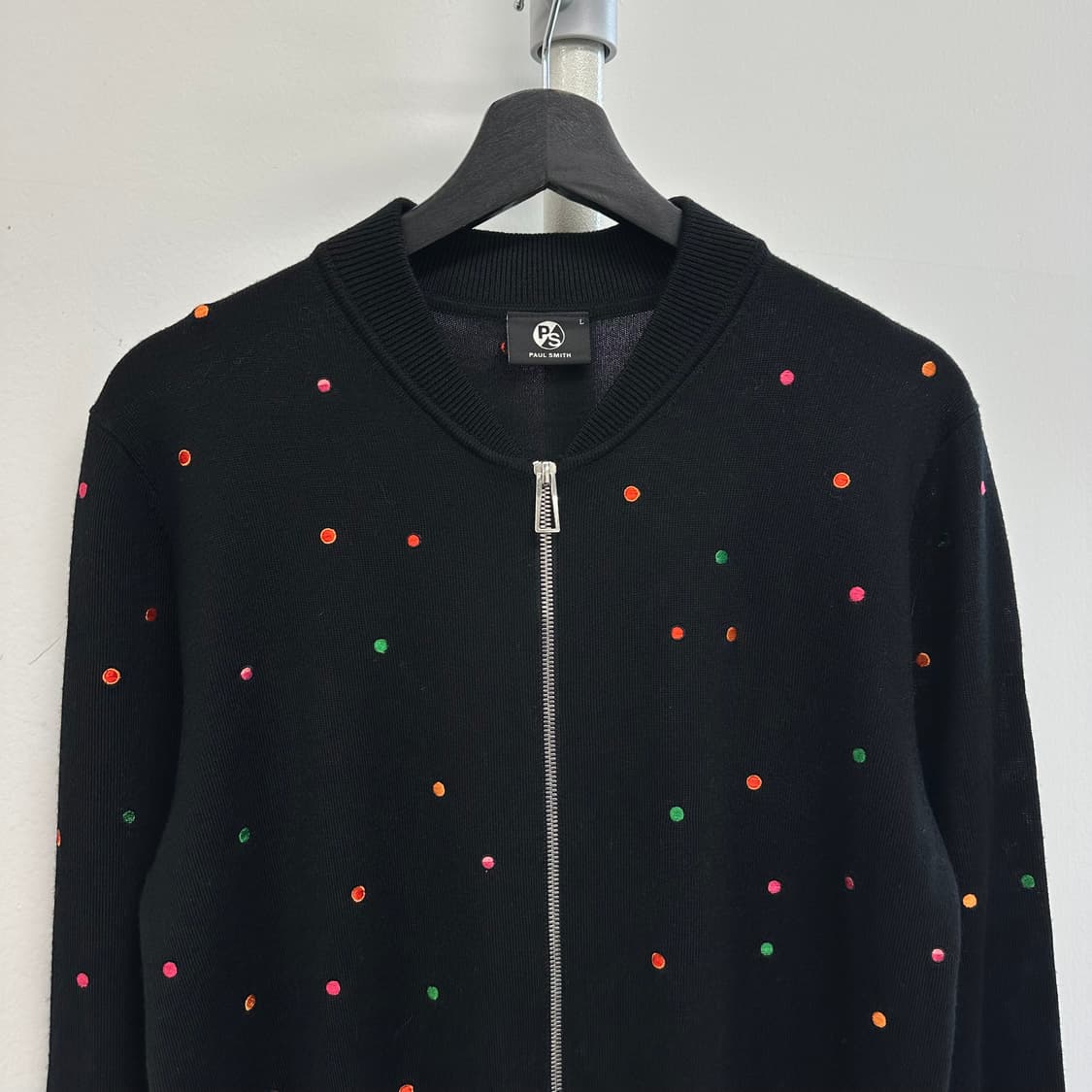 폴스미스 폴카 도트 자수 니트 집업 상품이미지4