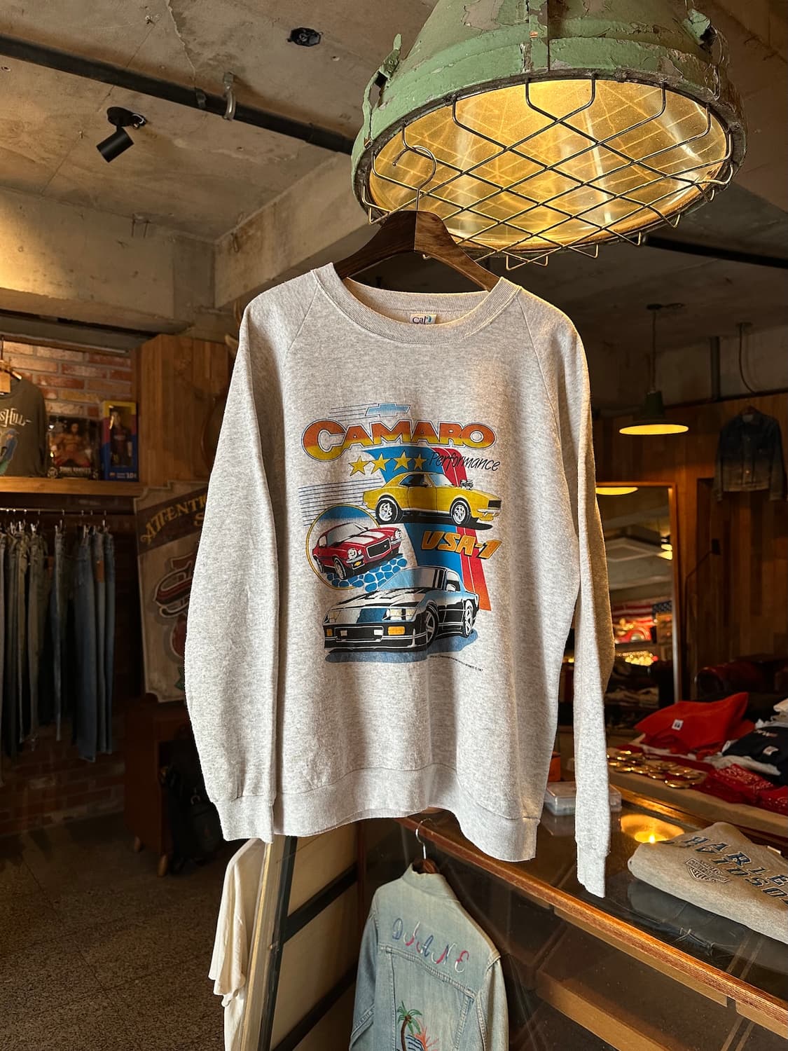 80s USA 빈티지 레이싱 스웻 셔츠 상품이미지1