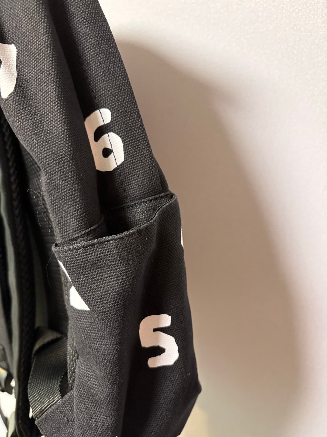 sousou 소우소우 고쿠요 콜라보 숫자 백팩 일본 모리걸 블랙 화이트 상품이미지4