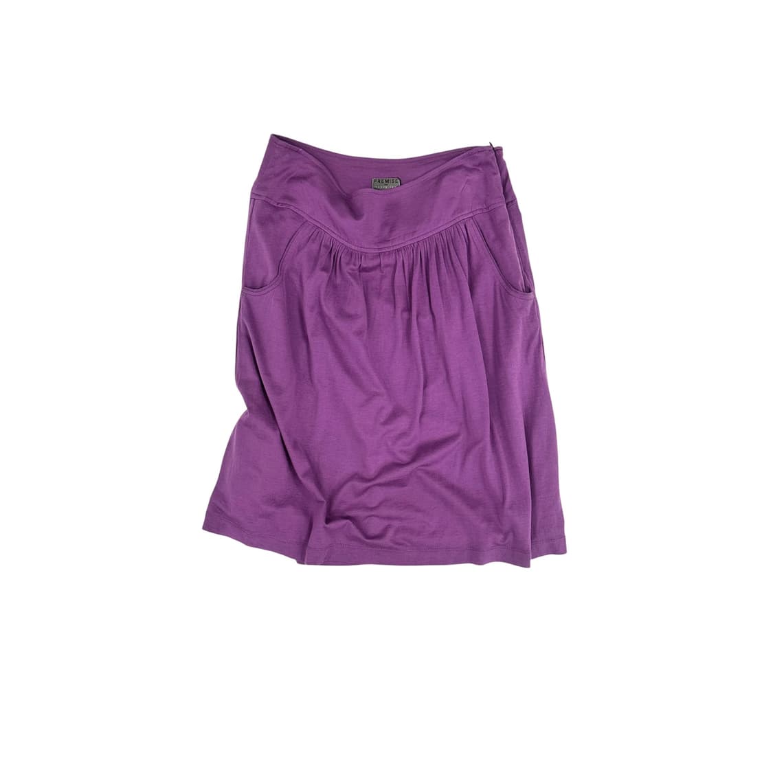 Theory, Plum Drape Midi Skirt 상품이미지2