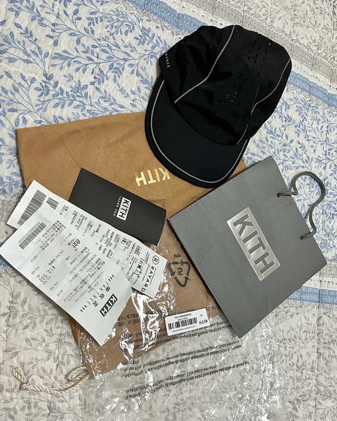 kith 액티브 그리피 나일론 러너 모자 블랙 상품이미지3