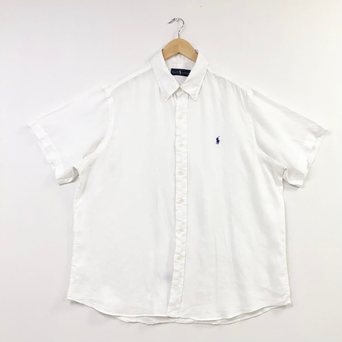 Xxl 폴로 린넨 화이트 셔츠 상품이미지2