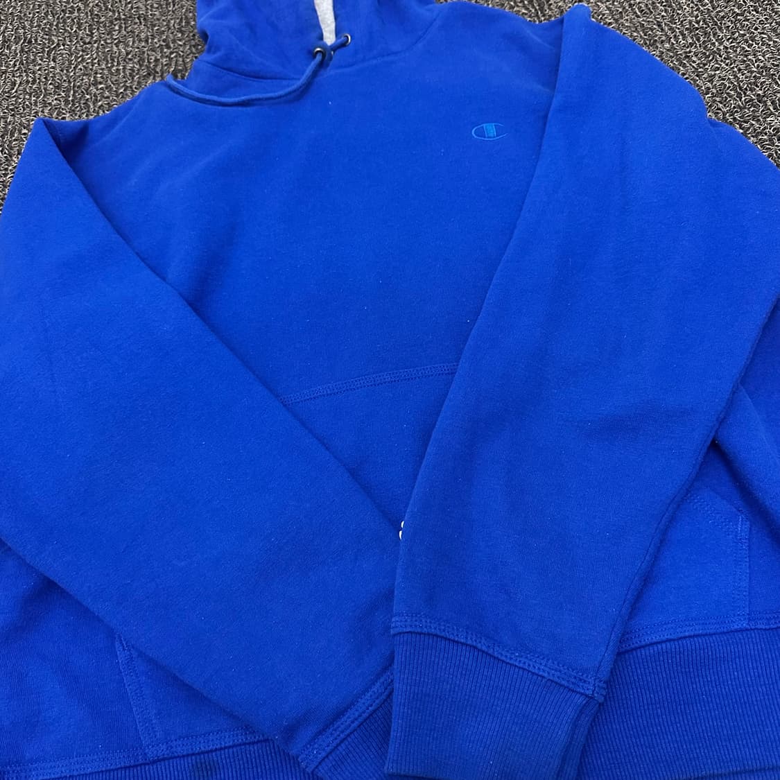 챔피온 기모 후드티 블루 2XL 상품이미지3