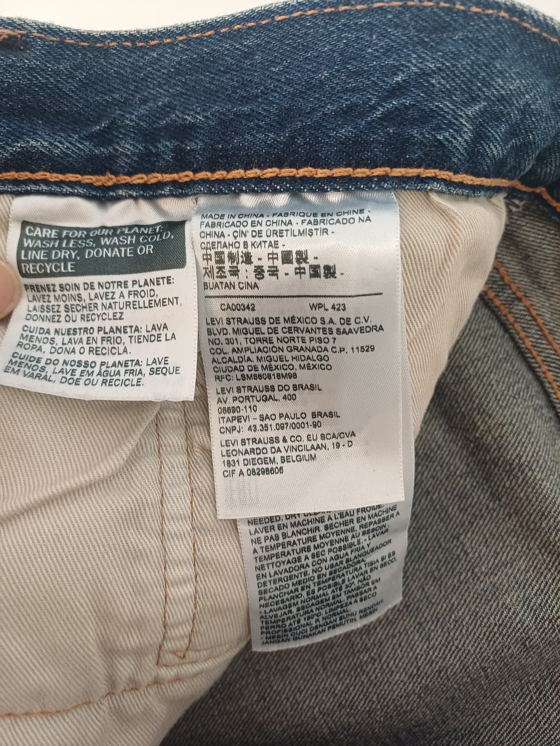 [W32] 리바이스 프리미엄 501 93 스트레이트 (중청) 상품이미지8