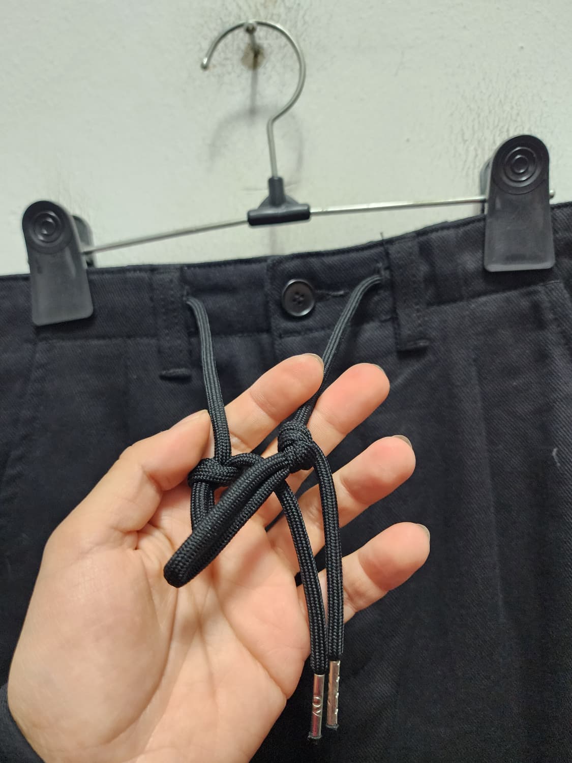 OY 블랙 와이드 카고팬츠 상품이미지4