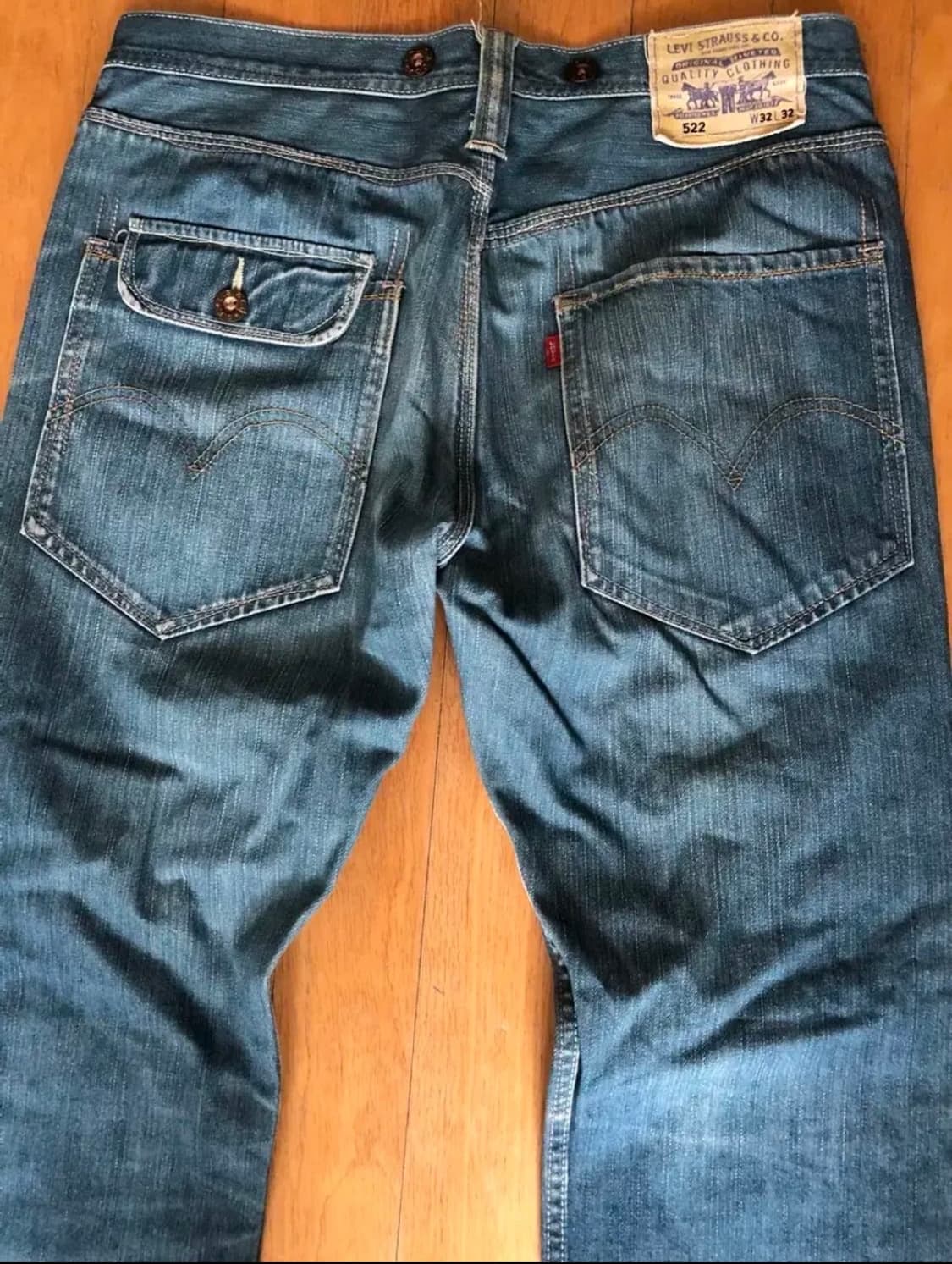 리바이스 522 빈티지 워싱 슬림 스트레이트 핏 데님 32 상품이미지1