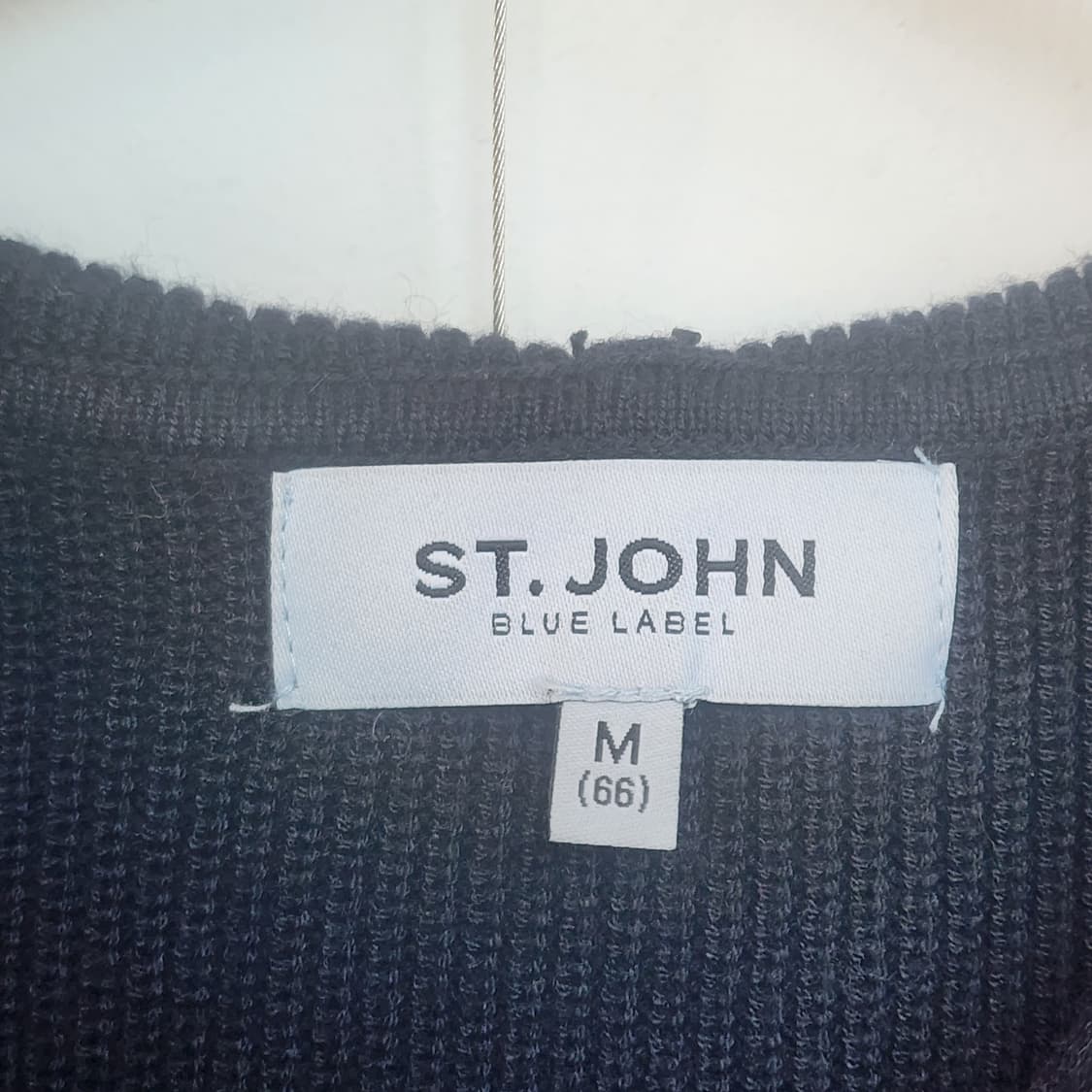 ST.JOHN 블랙 후드 니트 케이프 상품이미지2