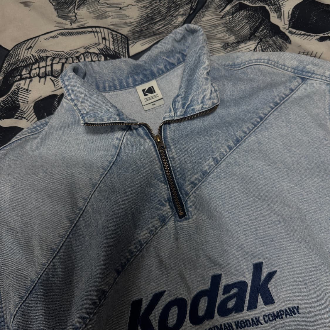 코닥 연청 아노락 데님집업 XL사이즈  상품이미지2