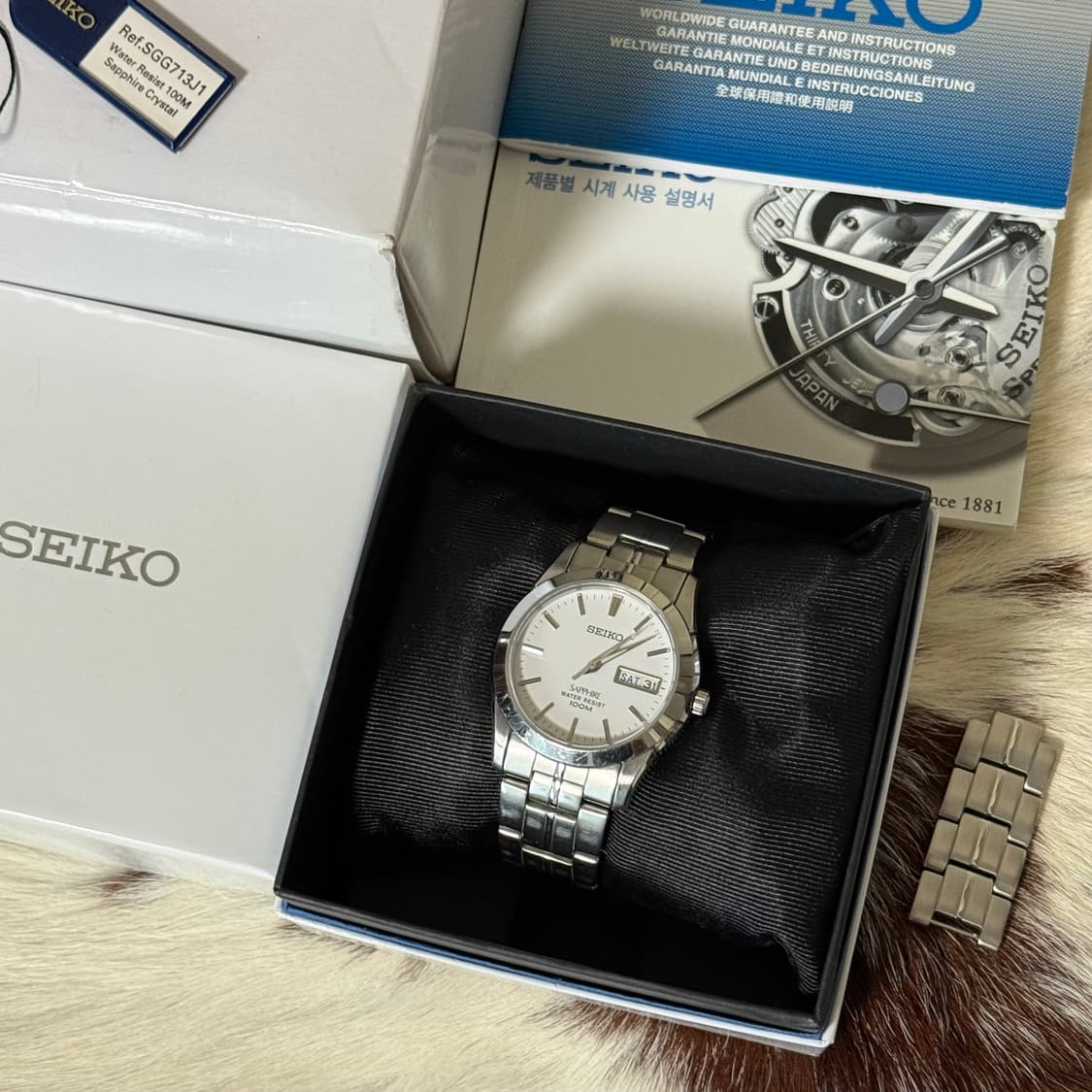 세이코 sgg713j 풀박스 판매합니다. 상품이미지3