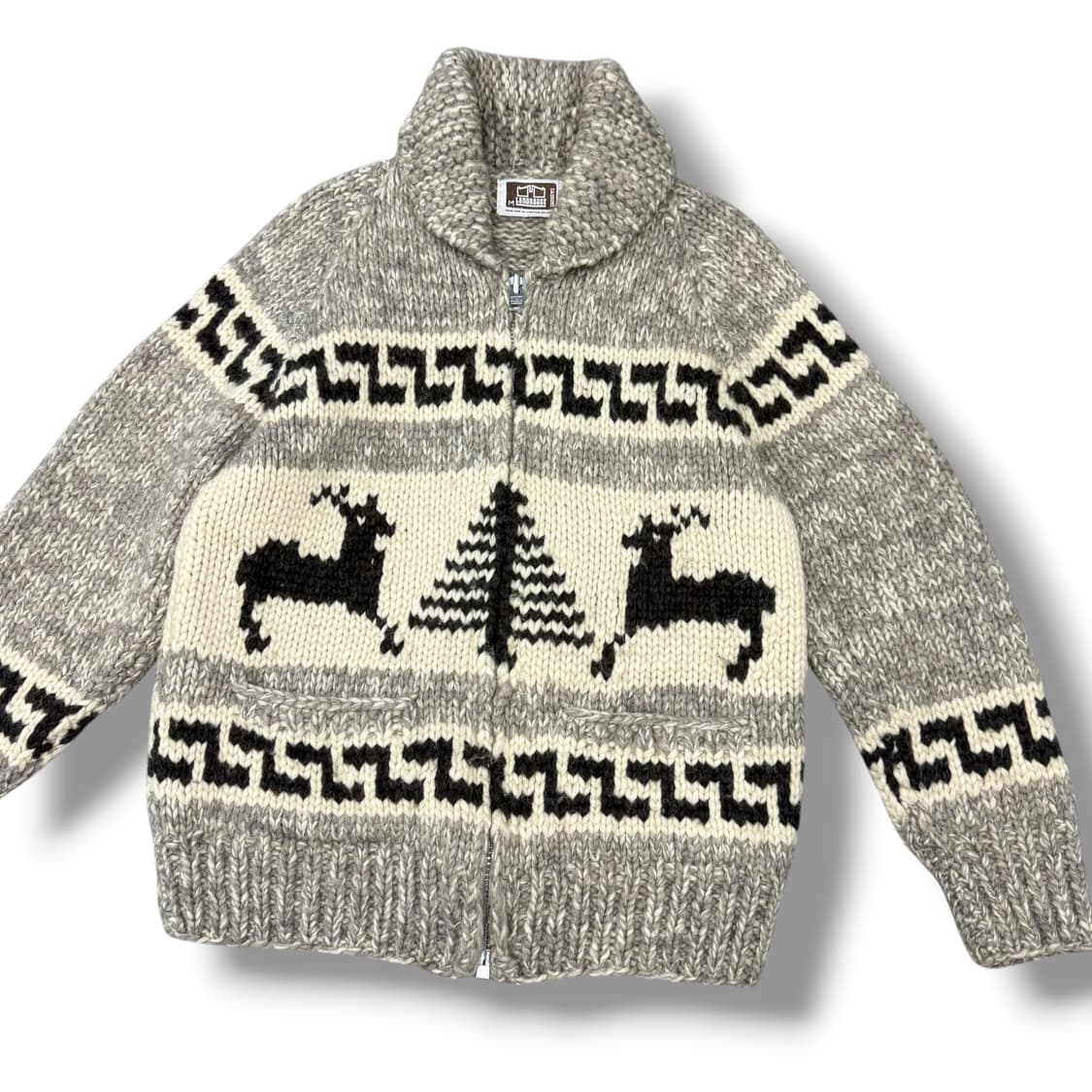 LONG HOUSE 캐나다 헤비울 코위찬 스웨터 집업 상품이미지3