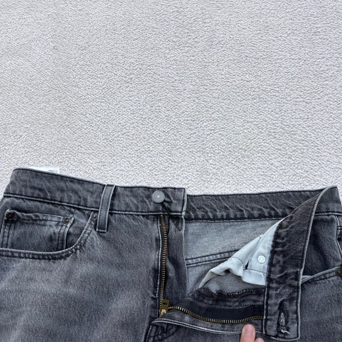 W32 리바이스 502 흑청 데님 팬츠 0406E 상품이미지5