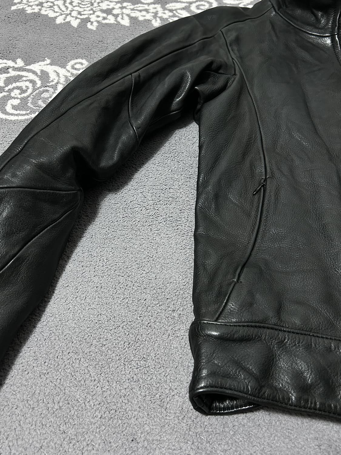 Civilized 스티어하이드 하이넥 레더 자켓 상품이미지3