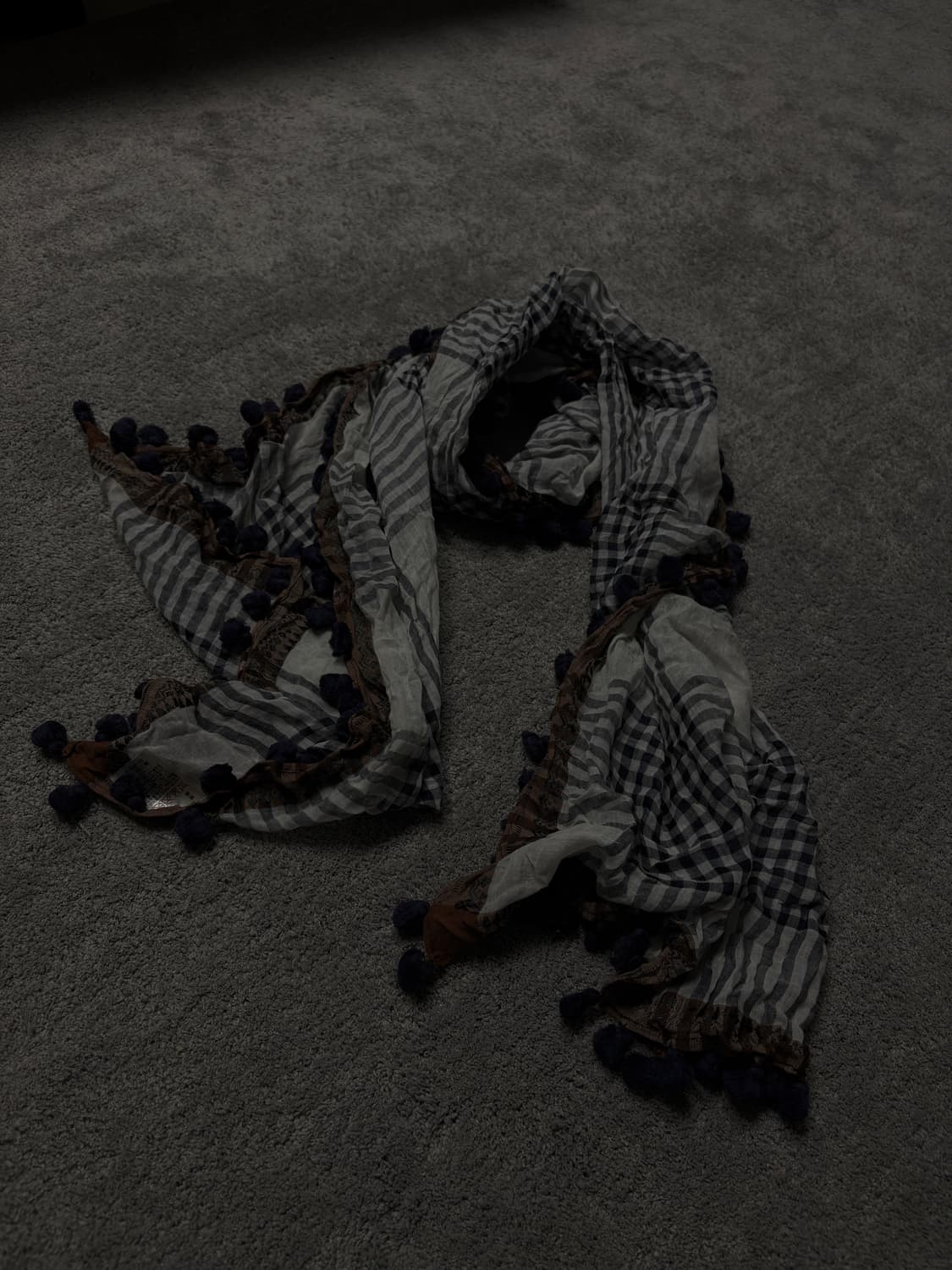 Vintage minimal grunge mood scarf 상품이미지2