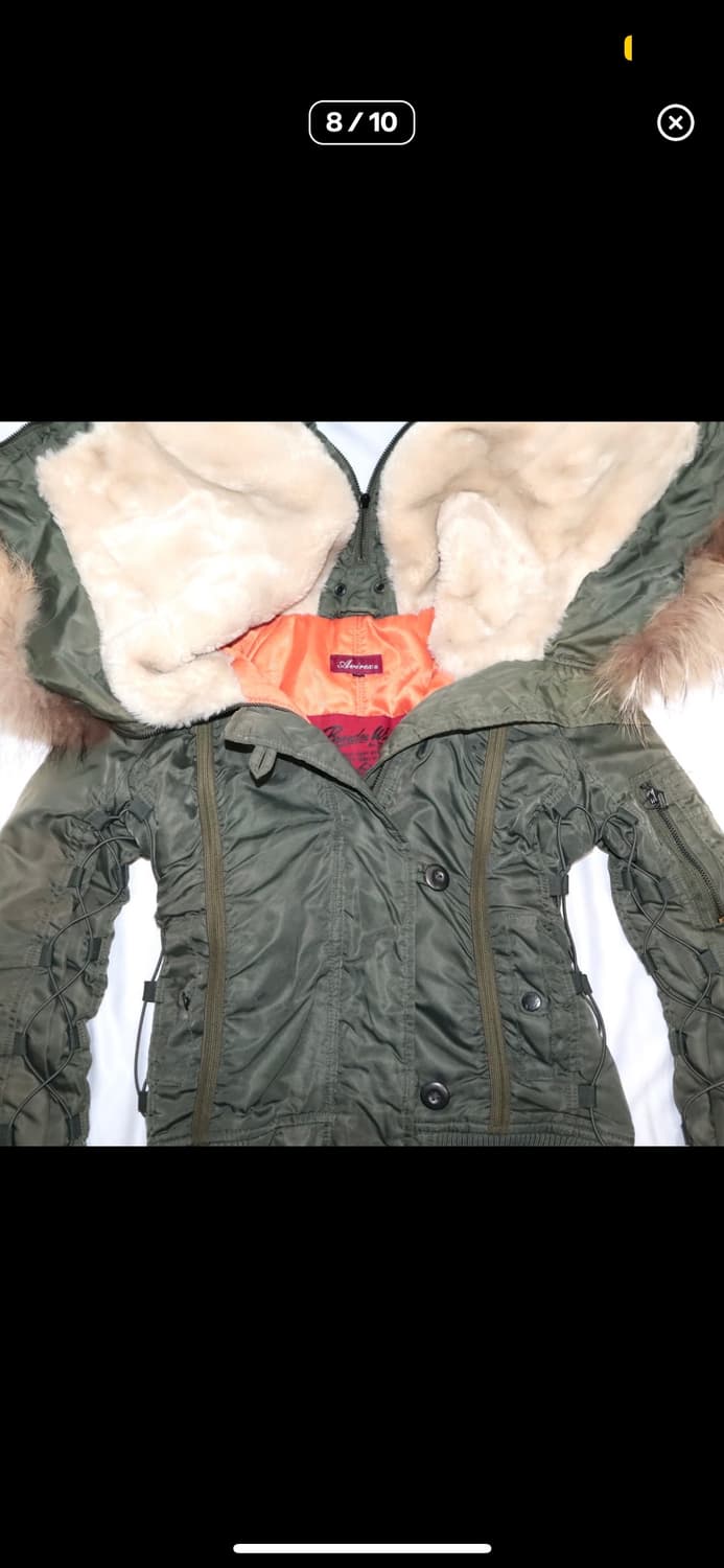 아비렉스 n2b 레이스업 셔링 패딩 상품이미지8