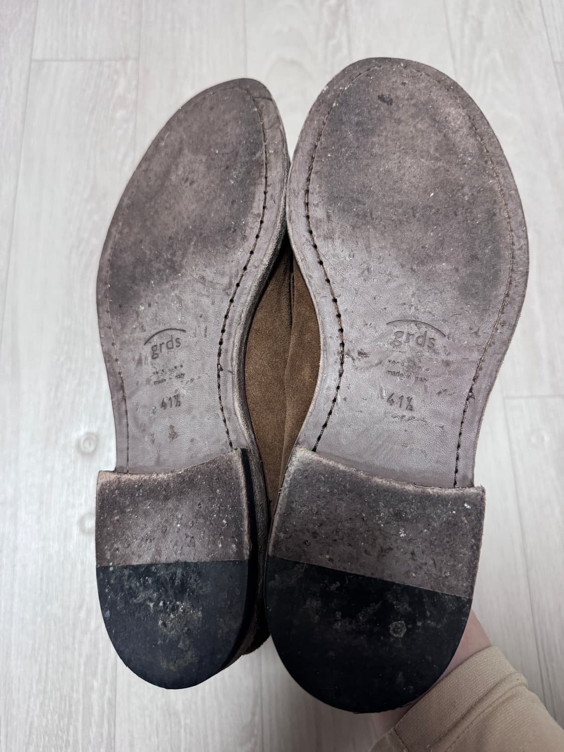 그라더스 로퍼 01 스웨이드 브라운 265 사이즈 상품이미지3