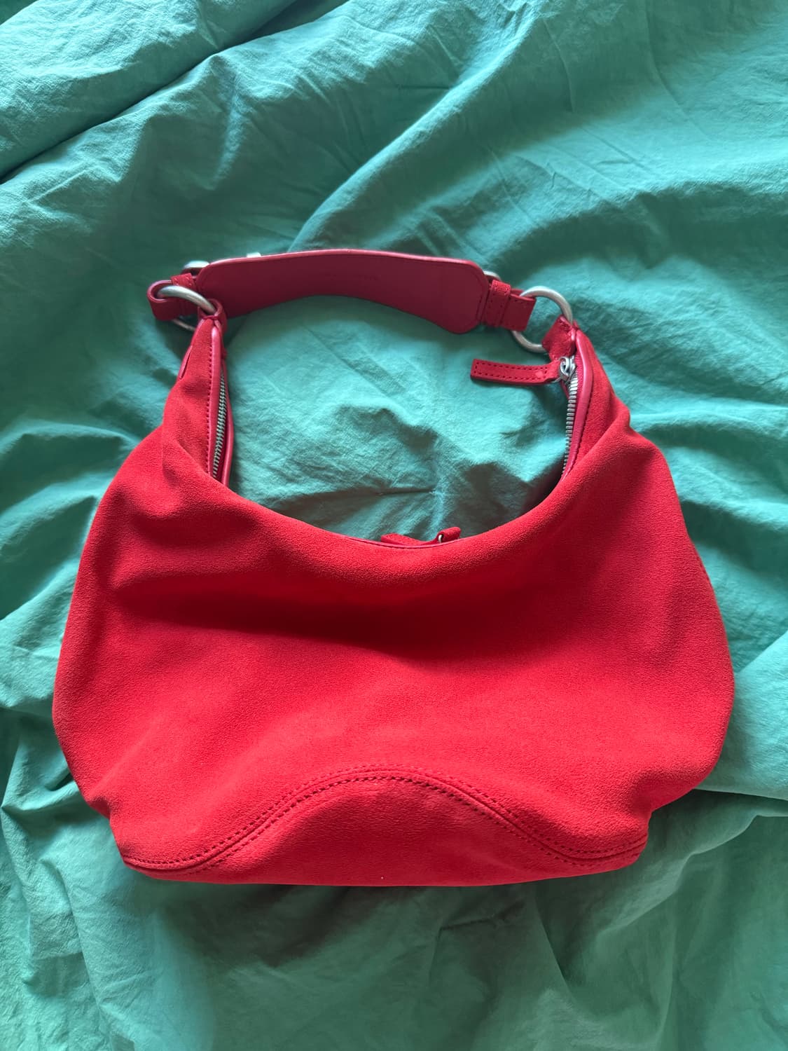 마지셔우드 펌킨 레드 스웨이드 백 상품이미지5