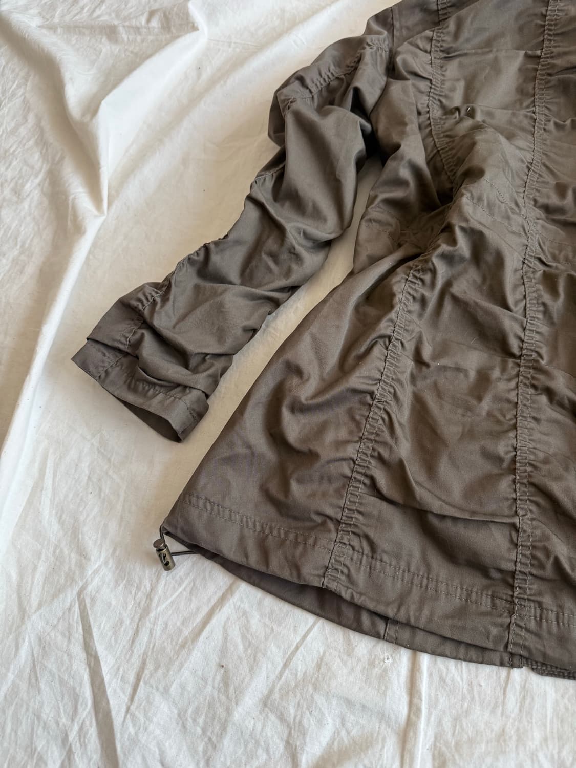 Y2k 카키브라운 셔링 야상 자켓 상품이미지7