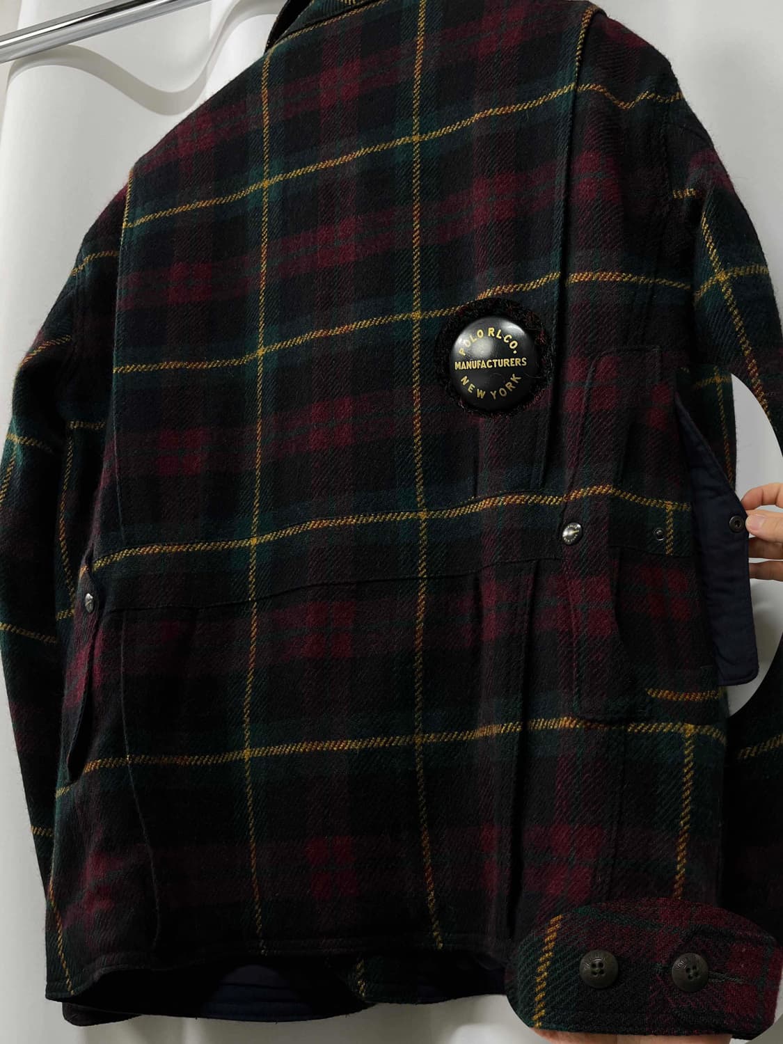 폴로 랄프로렌 알파카 울 매키노 타탄체크 헌팅 자켓 상품이미지8