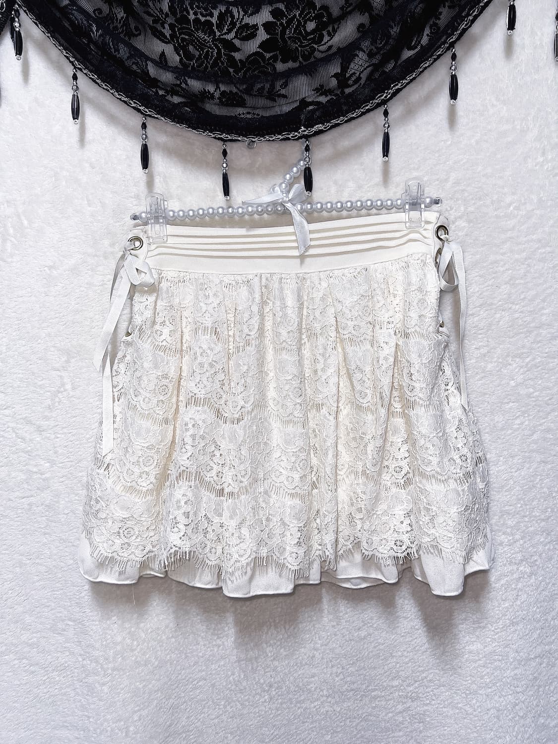 리즈리사 로맨틱갸루 로걀 라떼 레이스 아일렛 스카판 큐롯스커트 달천 핀터 상품이미지9