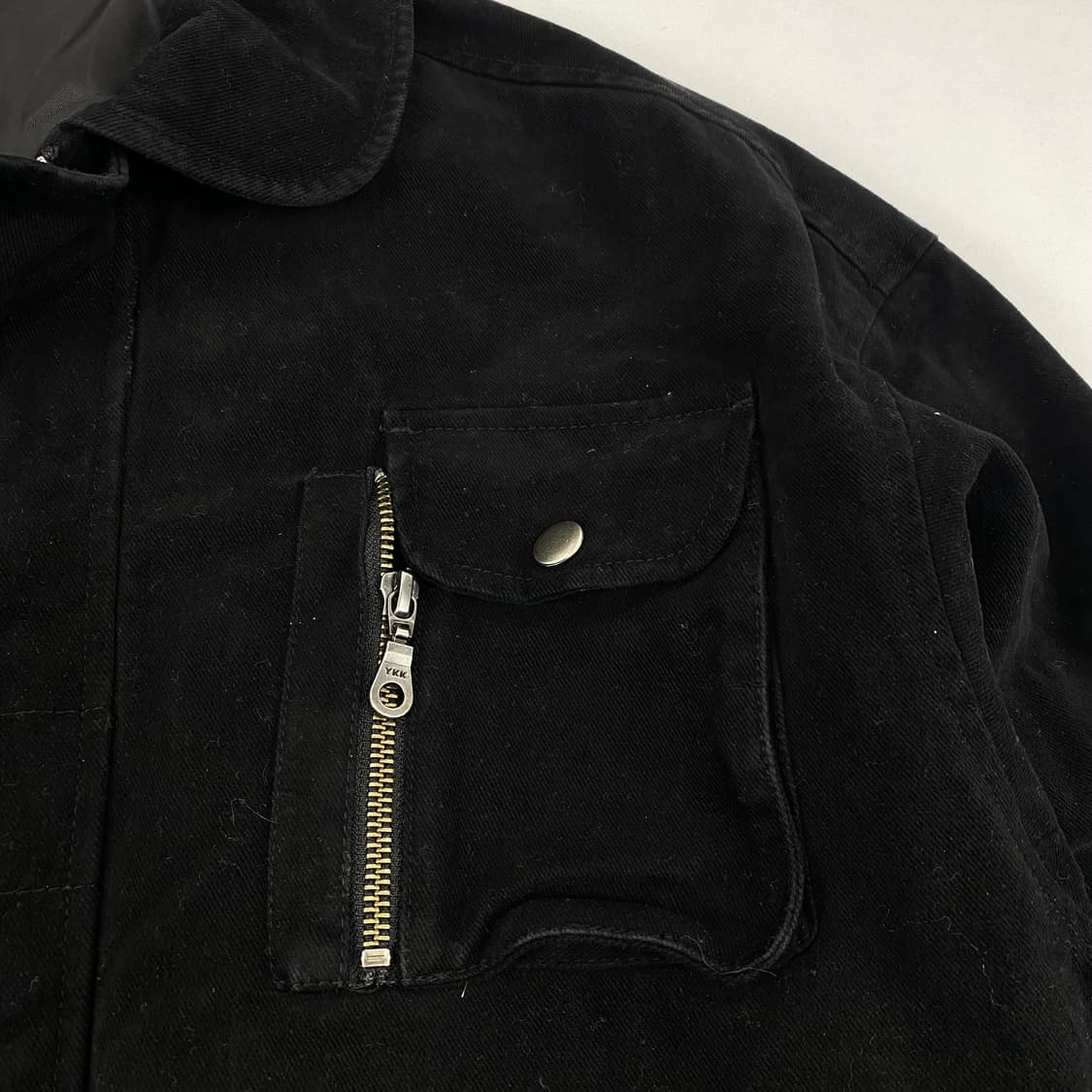 쿠어 파이어맨 코튼 캔버스 워시드 블랙 자켓 (97) 상품이미지5