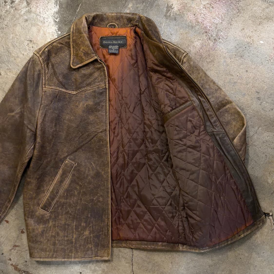 바나나리퍼블릭 레더 빈티지 자켓 상품이미지5