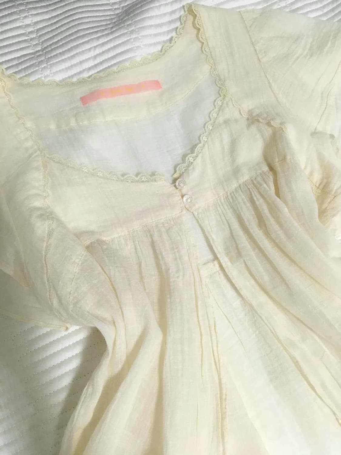 빈티지 레이어드 레이스 바선생핏 천사핏 핀터깔 블라우스 로걀 히메갸루 상품이미지4