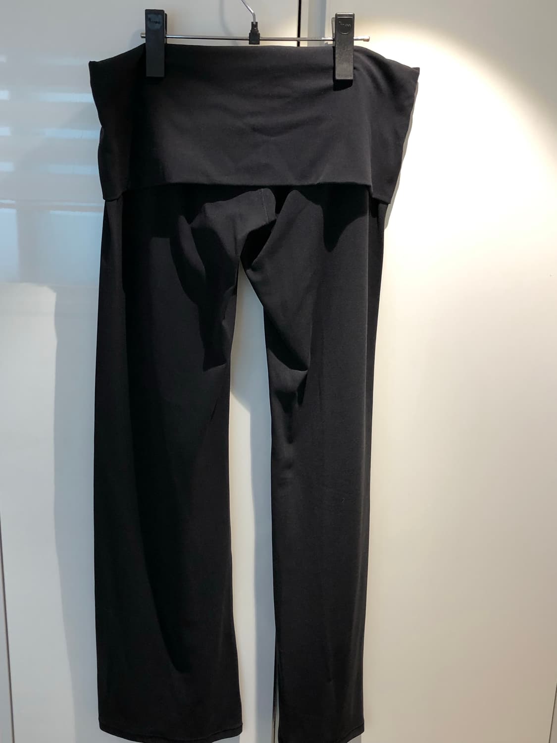 H&M FOLD-OVER 플레어 스포츠 레깅스 LYCRA® 블랙 L 상품이미지5