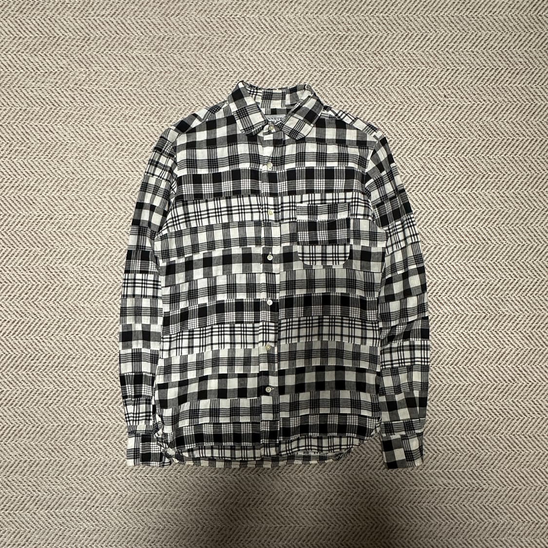 KENNETH FIELD usa made patchwork shirt 상품이미지1