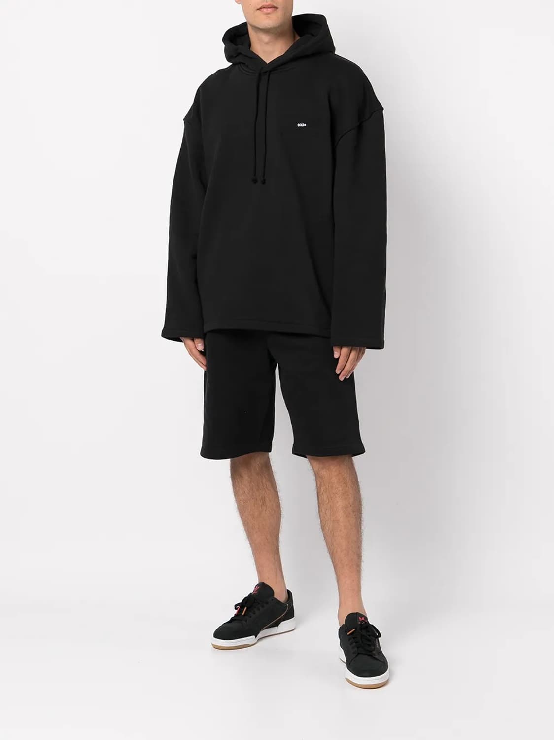 032C MAXI 로고자수 후드 블랙 L 상품이미지1