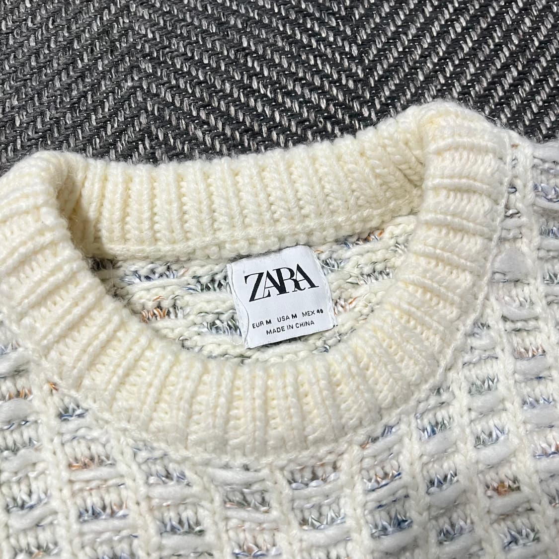 ZARA 자라 아크릴 울 니트 상품이미지4