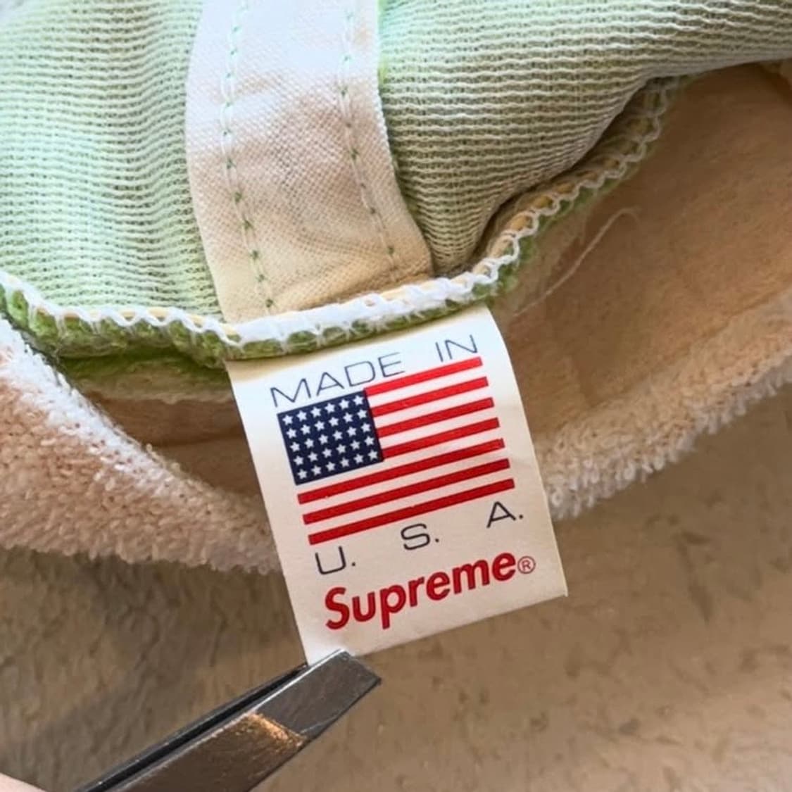 슈프림 테리 로고 캠프캡 상품이미지6