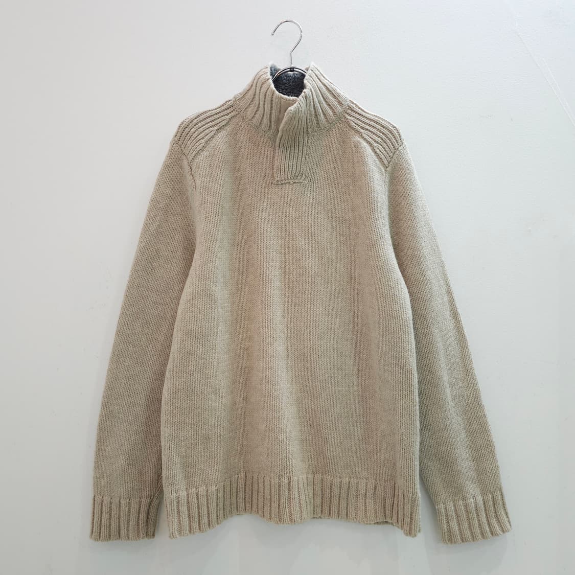 90's 갭 울 하프 집업 니트 상품이미지1