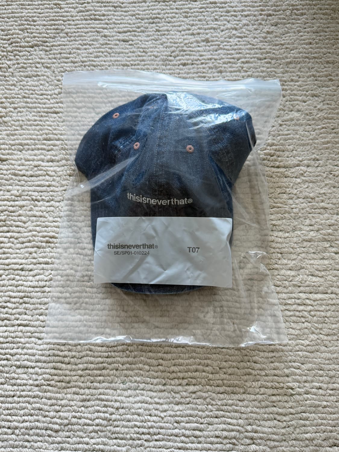 (새상품) 디스이즈네버댓 - Denim T-Logo Cap 상품이미지1