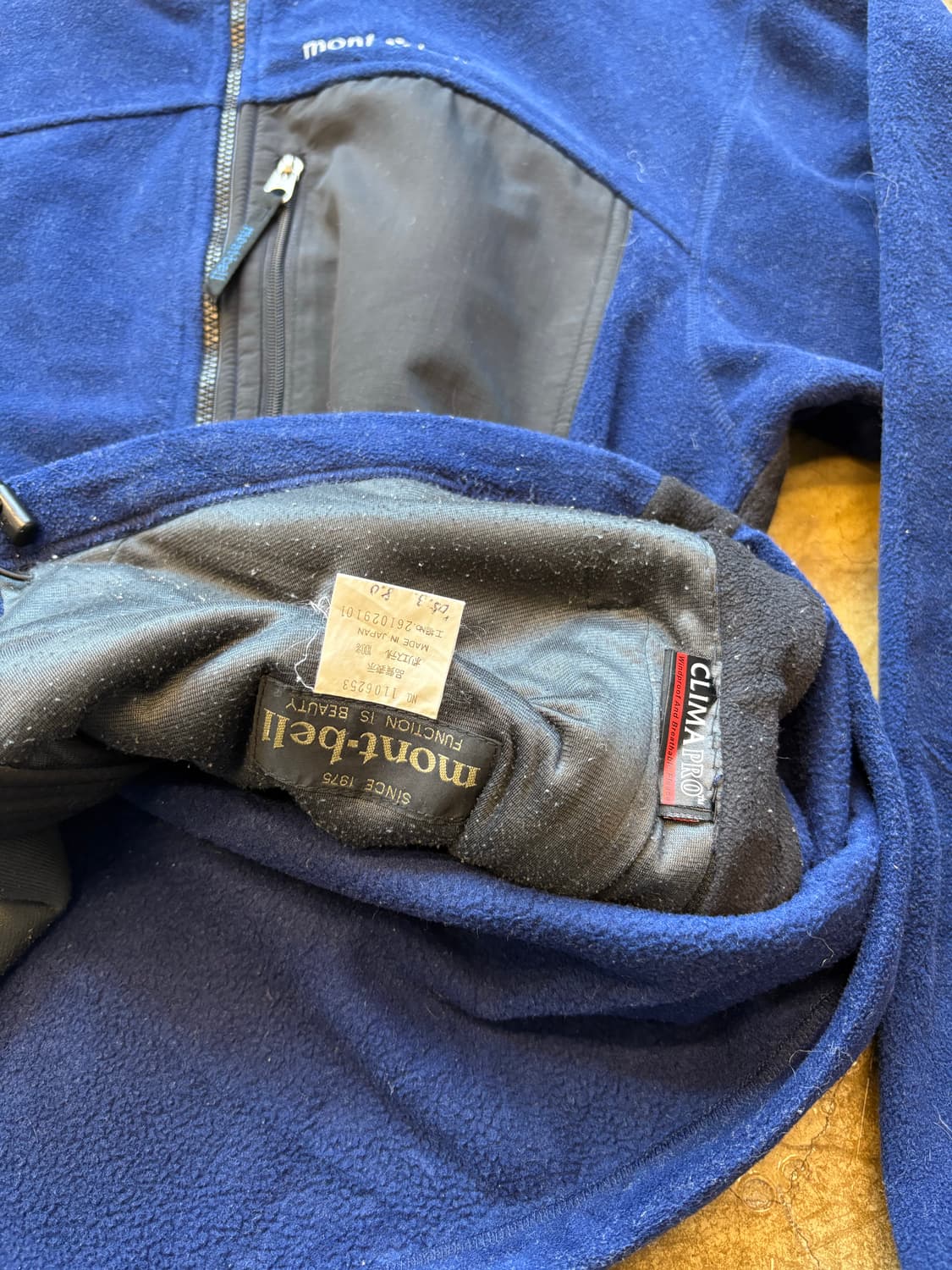 몽벨 Montbell 플리스 집업 상품이미지5