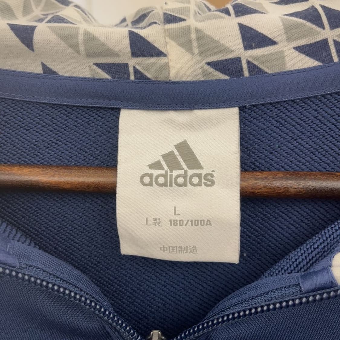 아디다스 올드스쿨 에스닉 패턴로고 반집업 져지 집업 L C09150 상품이미지5