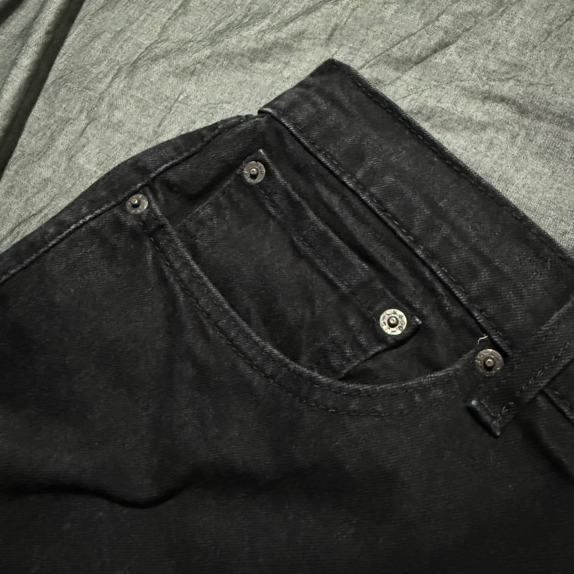 505 Black Denim Pants 상품이미지4
