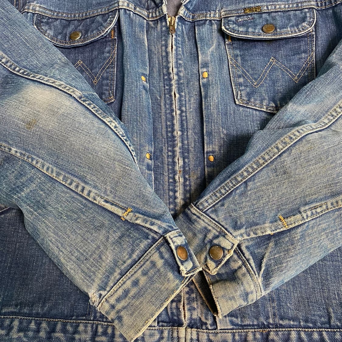 (46)70s WRANGLER 랭글러 24mjz 데님자켓 USA 상품이미지7