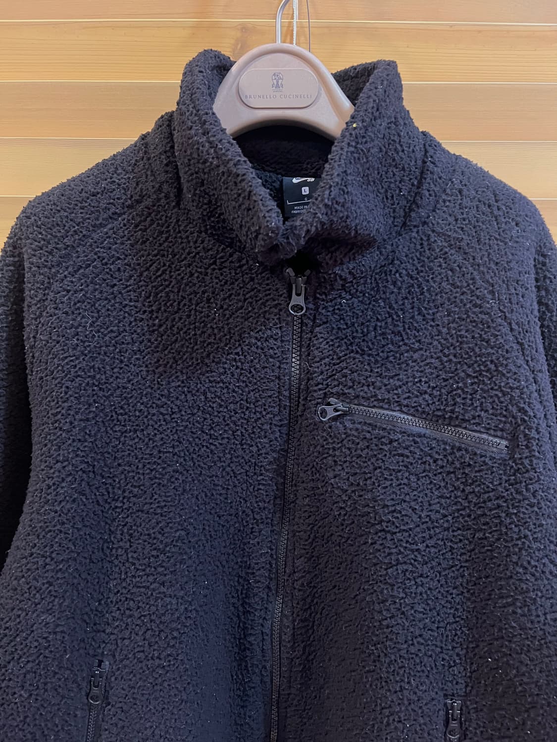 나이키 남성 블랙 후리스집업점퍼 간절기점퍼 상품이미지1