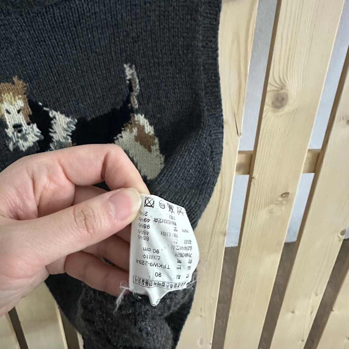 (S) 폴로 퍼피 그레이 목폴라 니트 상품이미지6