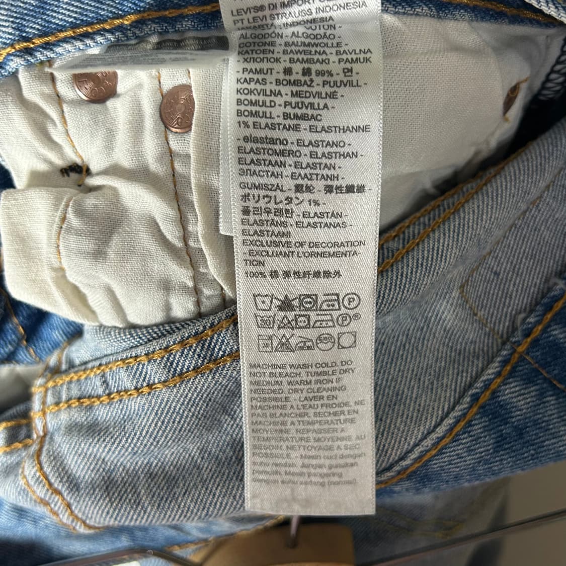 [Levi's] 리바이스 501 워시드 데님팬츠 상품이미지5