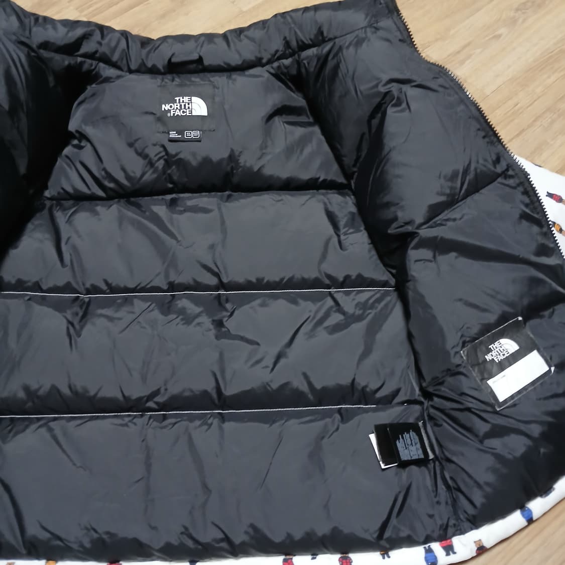 TNF 노스페이스 곰돌이 눕시 키즈 140 패딩 자켓 상품이미지5