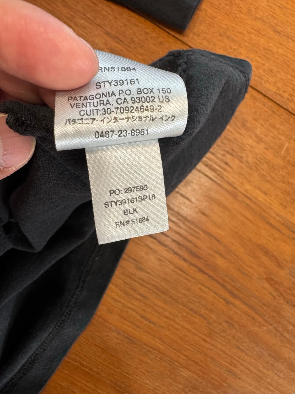 파타고니아 블랙 롱슬리브 티셔츠 L 상품이미지8