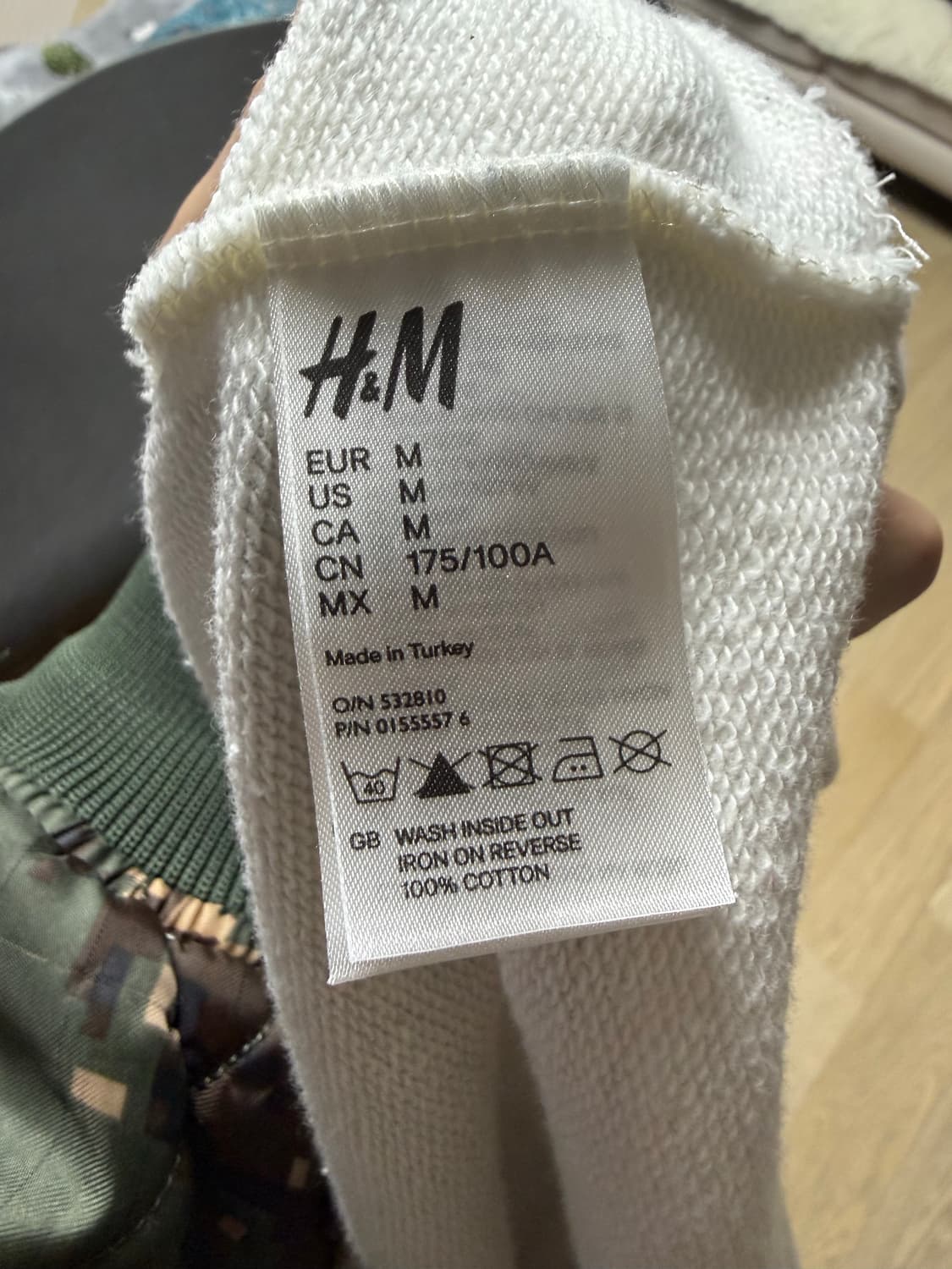 마틴 마르지엘라xH&M 트롱프뢰유 스웻셔츠 M 상품이미지4