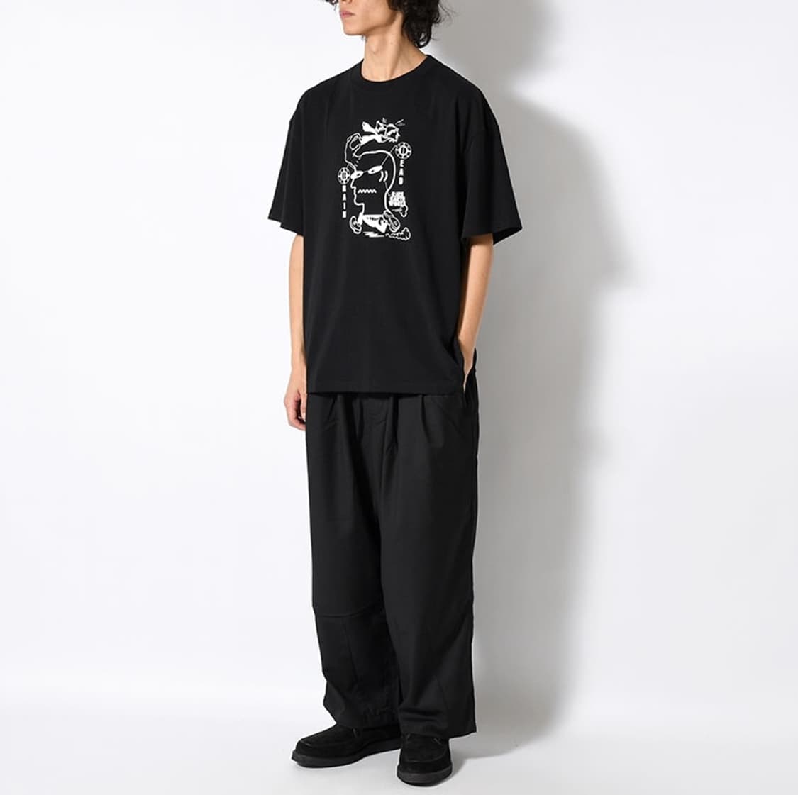 S 새제품) 브레인데드 반팔 그래픽 티셔츠 남자 여자 95 100 M 상품이미지6