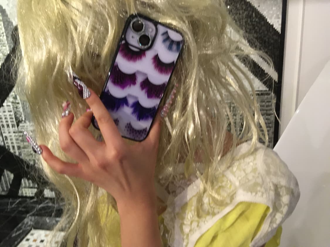 Eyelashes Phone case (Purple) 상품이미지2