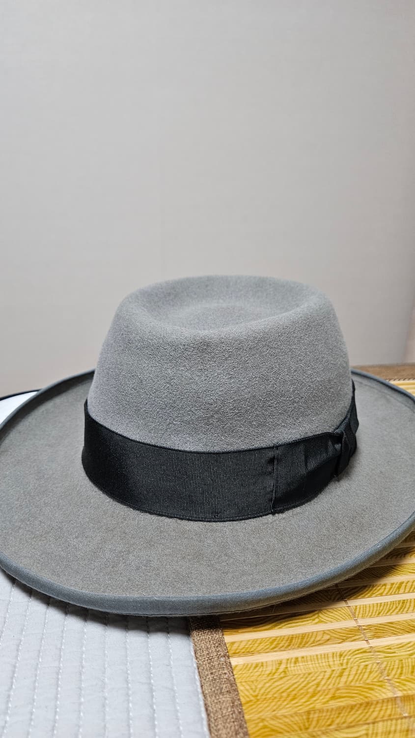 바르비지오 Barbisio 그레이 페도라 59 Large 상품이미지3