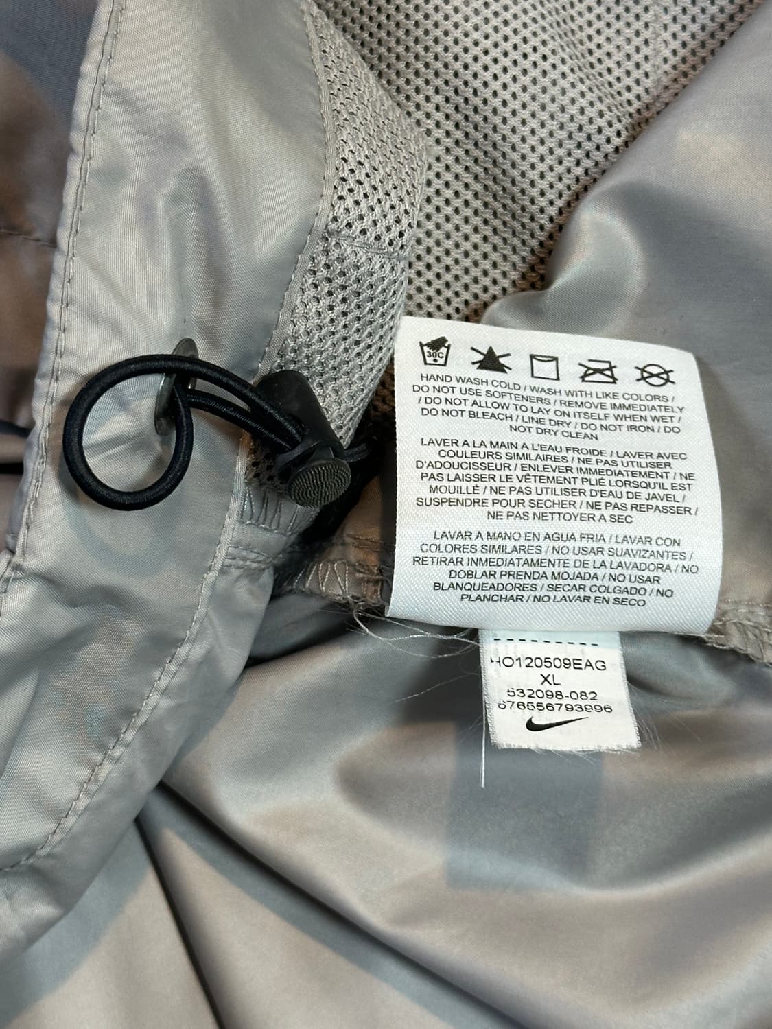 나이키 올드스쿨 나일론 아노락 바람막이 자켓 메탈 그레이 상품이미지7